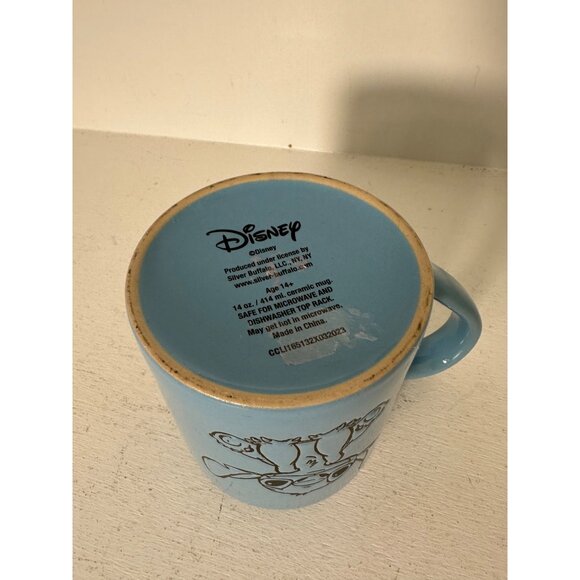 Disney Stitch Blue Ceramic Coffee Mug 14 Oz new - Picture 4 of 4